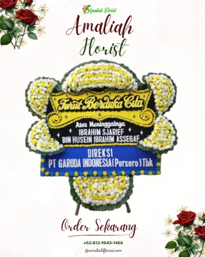 Papan Bunga Duka di Pasangan